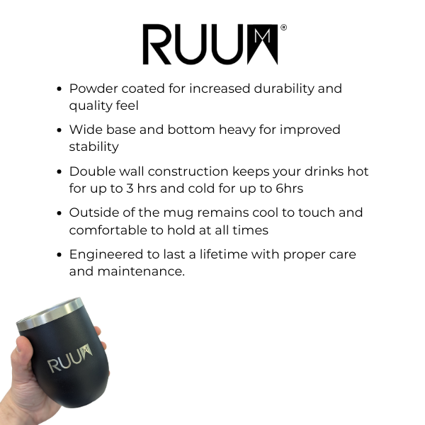 RUUM stainless steel mug